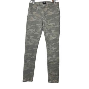 Hudson Midrise Nico Super‎ Skinny Ankle Camo Jeans Size 27 NWT